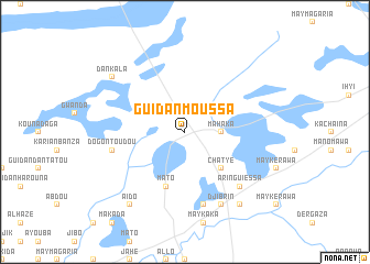 map of Guidan Moussa