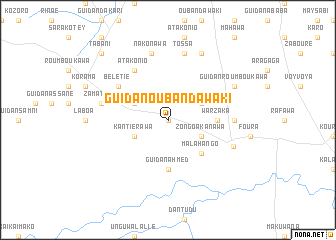 map of Guidan Oubandawaki