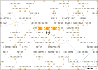 map of Guidan Roro