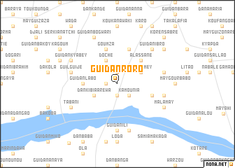 map of Guidan Roro