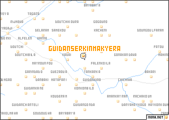 map of Guidan Sèrkin Makyéra