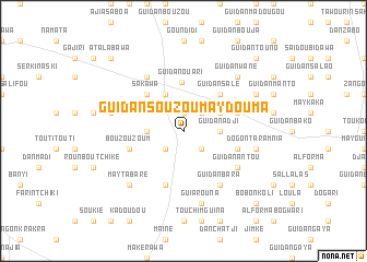 map of Guidan Souzou Maydouma