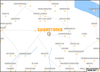 map of Guidan Tanko