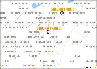 map of Guidan Tanko