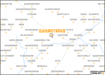 map of Guidan Tanko