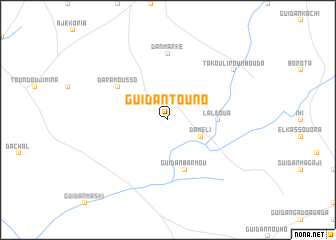 map of Guidan Touno