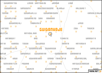 map of Guidan Wajé