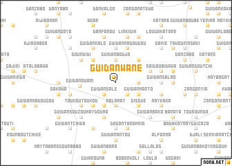map of Guidan Wané