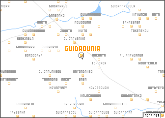 map of Guidaounia