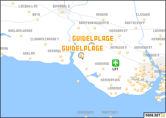 map of Guidel-Plage