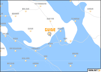 map of Guidé