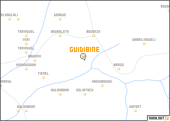 map of Guidibiné