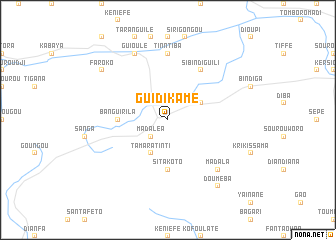 map of Guidikamé