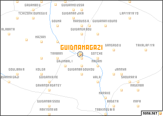 map of Guidna Magazi