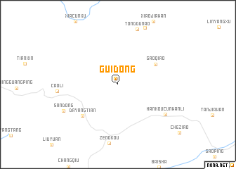 map of Guidong