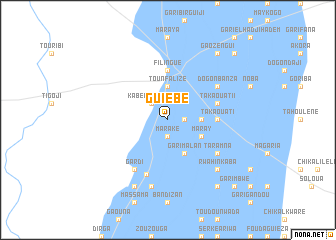 map of Guiébé
