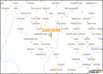 map of Guiékéma