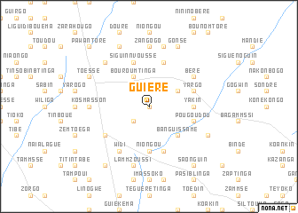 map of Guiéré