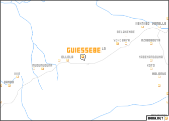map of Guiéssébé