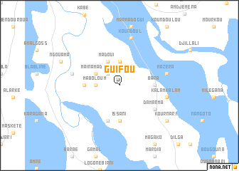 map of Guifou