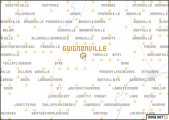 map of Guignonville