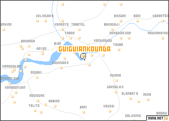 map of Guiguiankounda