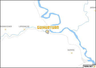 map of Guihuayuan