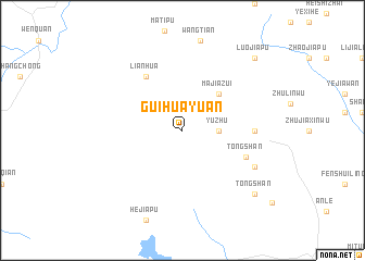 map of Guihuayuan