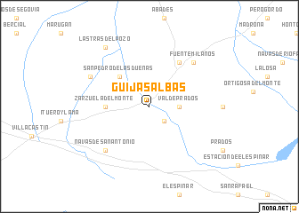 map of Guijasalbas