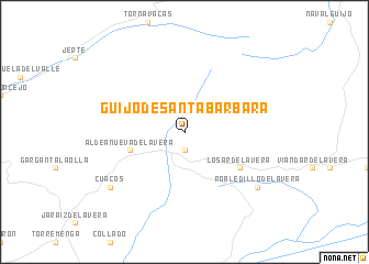 map of Guijo de Santa Bárbara