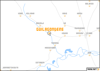 map of Guila Gondéré