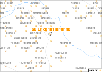 map of Guilakoro Tiopanao