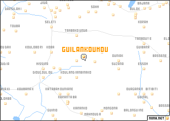 map of Guilankoumou