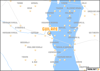 map of Guilaré