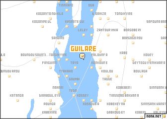 map of Guilaré