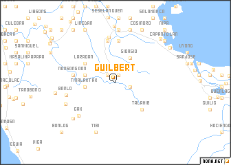 map of Guilbert