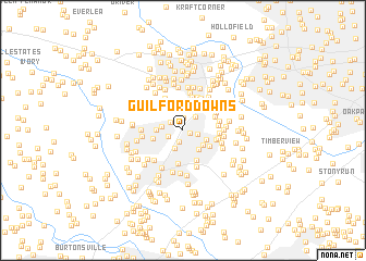 map of Guilford Downs