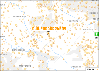 map of Guilford Gardens