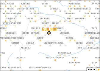 map of Guilhon