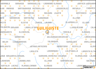 map of Güiligüiste