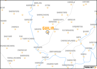 map of Guilin