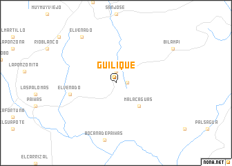 map of Güilique