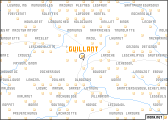 map of Guillant