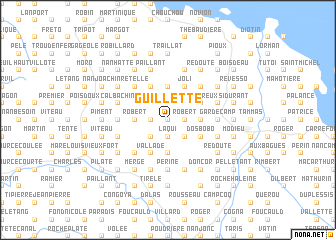 map of Guillette