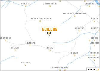 map of Guillos