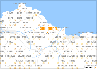 map of Guimarán