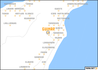 map of Güimar