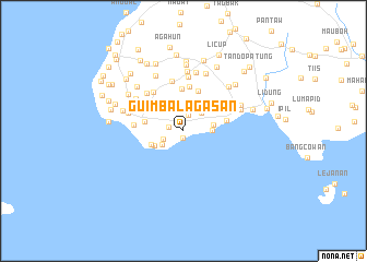 map of Guimba-Lagasan