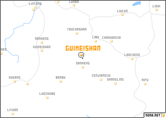map of Guimeishan
