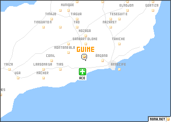 map of Güime